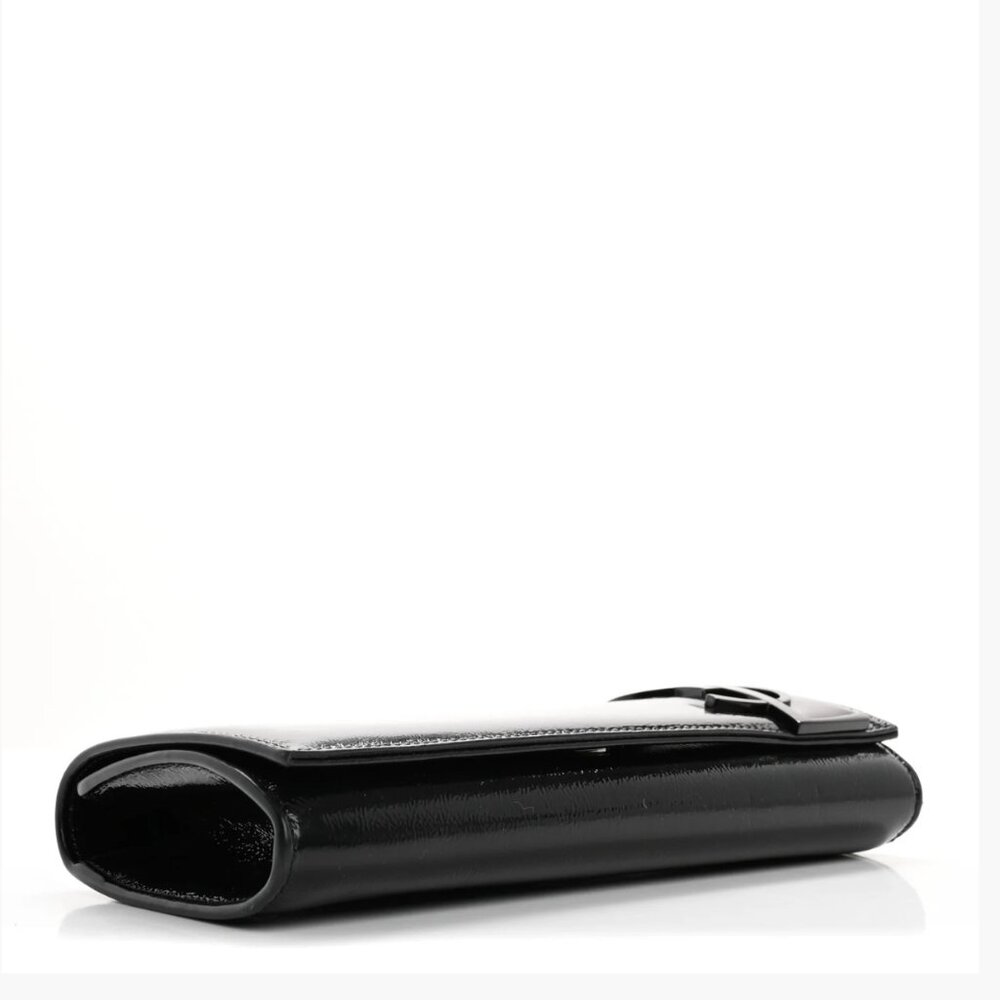 Saint Laurent Patent Smoking Clutch Black NEW - Picture 12 of 12